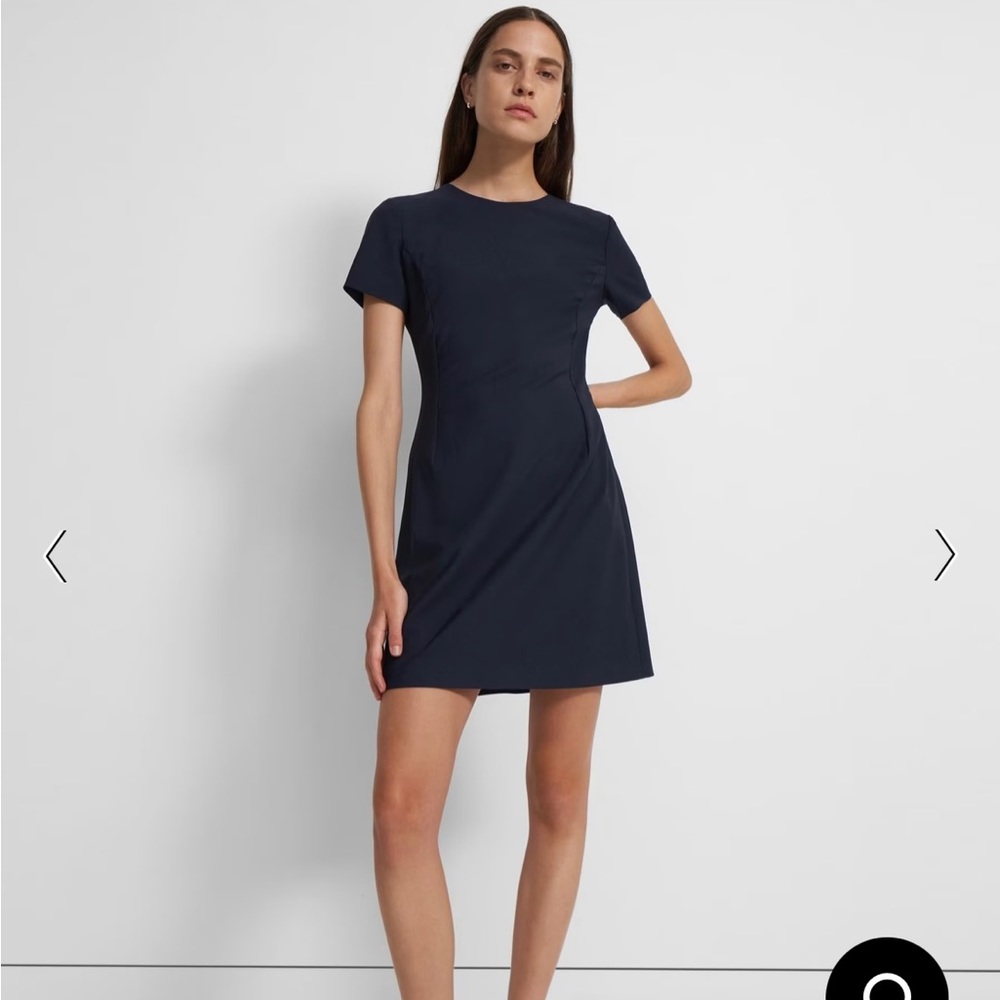 Theory Navy sheath dress in good wool
